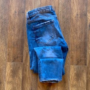 Blank NYC distressed jeans, size 26, color medium light